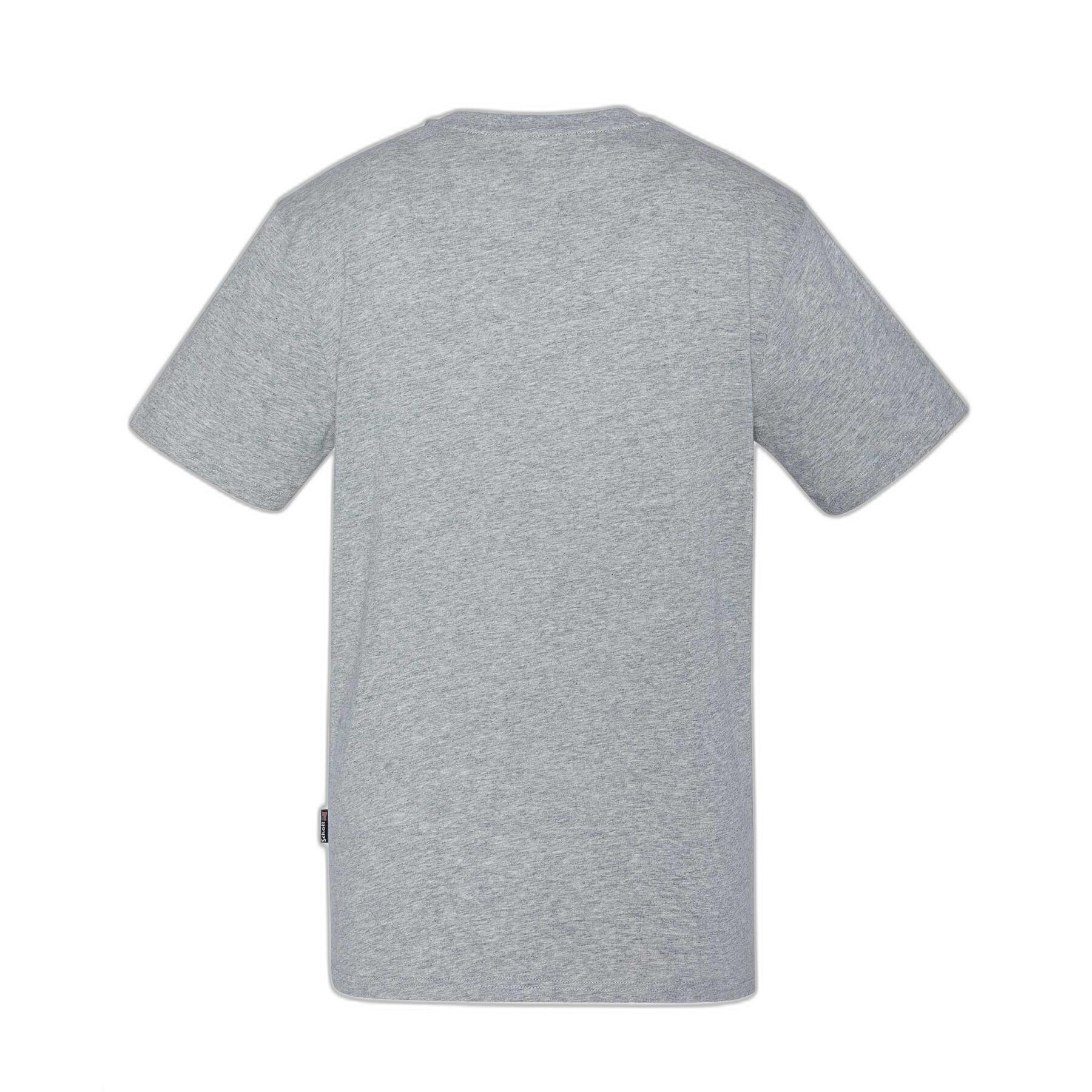 T-shirt col v petit logo Schott casual